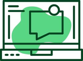 Messages Outline Style Icon vector