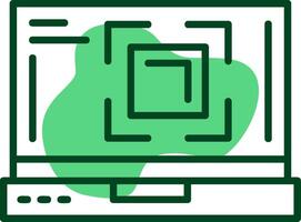Full screen Outline Style Icon vector