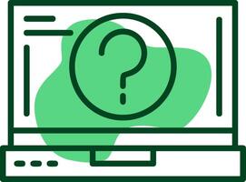 Help Outline Style Icon vector