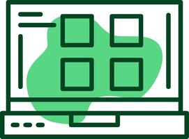 Menu Outline Style Icon vector