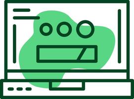Loading Outline Style Icon vector
