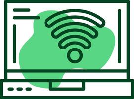 Wi Fi Outline Style Icon vector