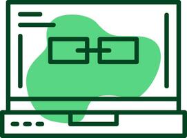 Link Outline Style Icon vector