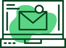 Mail Outline Style Icon vector