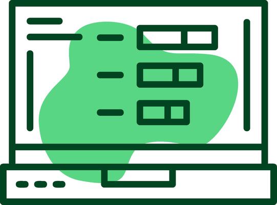 Statistics Outline Style Icon