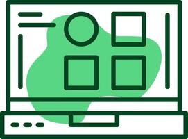 Categories Outline Style Icon vector