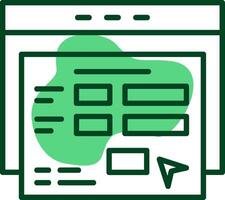 Application Form Outline Style Icon vector