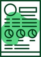 CV Outline Style Icon vector
