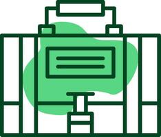 Briefcase Outline Style Icon vector