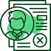 Reject Outline Style Icon vector