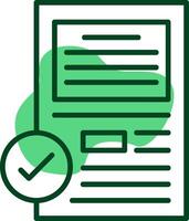 Test Outline Style Icon vector
