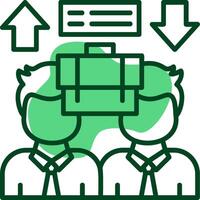 Equal Opportunity Outline Style Icon vector