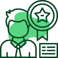 Badge Outline Style Icon vector