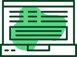 Laptop Outline Style Icon vector