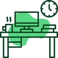 Work Environment Outline Style Icon vector