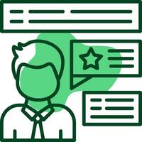 Feedback Outline Style Icon vector