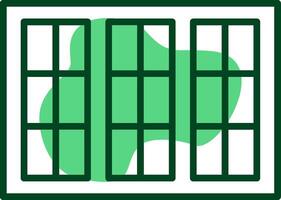 Window Outline Style Icon vector