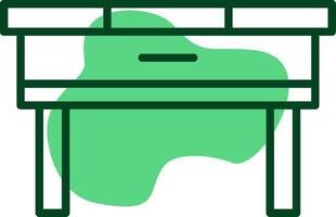 Table Outline Style Icon vector