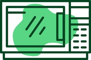Microwave Outline Style Icon vector