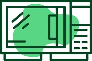 Oven Outline Style Icon vector