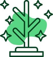 Coat rack Outline Style Icon vector
