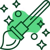 Paintbrush Outline Style Icon vector