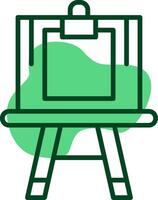 Easel Outline Style Icon vector