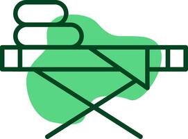 Ironing board Outline Style Icon vector