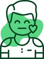 Compassion Outline Icon Style vector