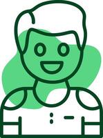 Joy Outline Icon Style vector