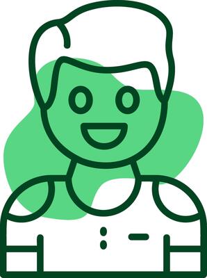 Joy Outline Icon Style