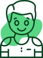 Eager Outline Icon Style vector