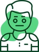 Disinterest Outline Icon Style vector