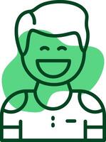 Eagerness Outline Icon Style vector