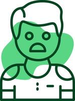 Vexation Outline Icon Style vector