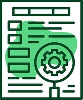 Keyword optimization Outline Icon Style vector