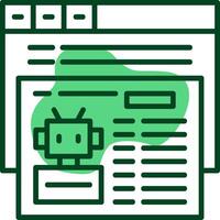 Robotstxt Outline Icon Style vector