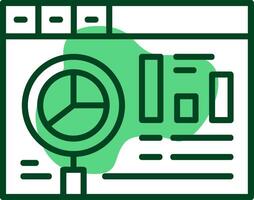 Website audit Outline Icon Style vector