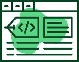 Meta tags Outline Icon Style vector