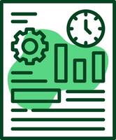 Event tracking Outline Icon Style vector