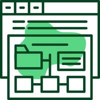 XML sitemap Outline Icon Style vector