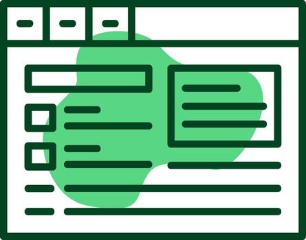 Schema markup Outline Icon Style vector