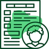 Pageviews Outline Icon Style vector