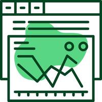 Keyword ranking Outline Icon Style vector