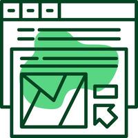 Conversion rate optimization Outline Icon Style vector