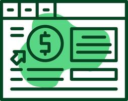 SEO consultant Outline Icon Style vector