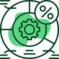 AB testing Outline Icon Style vector
