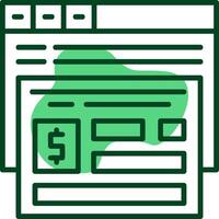 Conversion tracking Outline Icon Style vector
