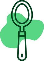 Spoon Outline Style Icon vector