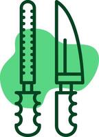 Sharpening Outline Style Icon vector